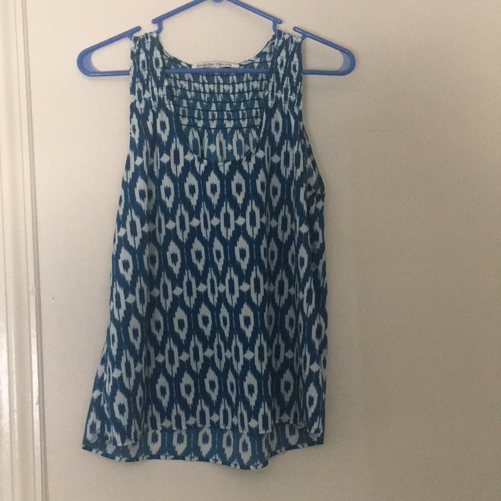 Blue and white tank!